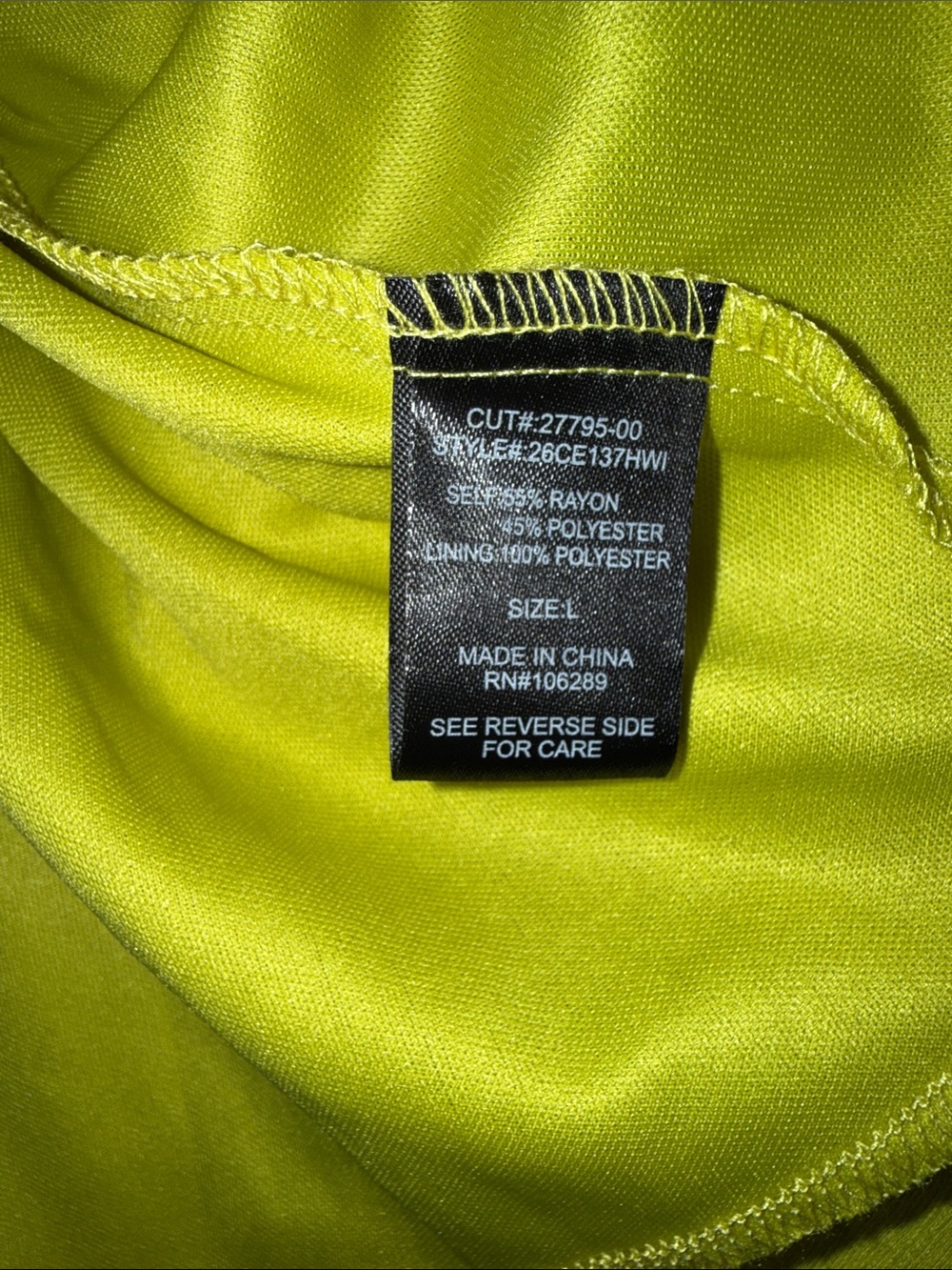 Trixxi Neon Lime Tiered Mini Dress - Picture 3 of 6
